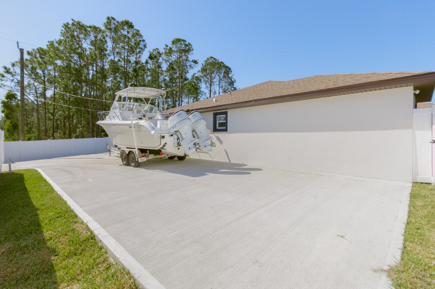 Boat parking pad